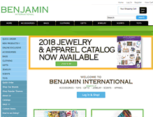 Tablet Screenshot of benjamininternational.com